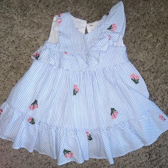 12 month toddler girls spring/summer dress bundle     |  5 pieces total - Picture 5 of 10